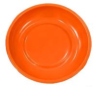 WheatThrive Storage Tray Round Magnetic Dish 6 Inch ABS Organizer for Craft Beads Buttons Sewing Kit Smooth Edge Green Yellow Orange(Orange)