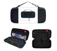 WheatThrive Switch Storage Bag, EVA Host Storage Handbag, Anti Fall Waterproof, Anti-Scratch Portable, Games Console Accessories, 29X14.5X4.5CM(Black and White)