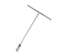 WheatThrive T Handle Socket Wrench 8-14mm Socket Adapter for Garage Workshop - Heavy Duty Hexagon Spanner Tool Silver(12mm)