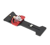 WheatThrive Track Saw Guide, Square Guide Rail Clamp, Right Angle Positioning Plate, CNC Aluminum 90° Stop Block for Woodworking, Quick-Lock 15°-60° Bevel Cut, Red Black 1pc