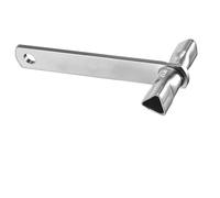 WheatThrive Triangular Key for Barrier Posts and Bollards - M12/M10 3-Sided Steel Key with Ergonomic Non-Slip Handle, Galvanized Weather-Resistant Finish