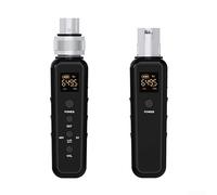 WheatThrive UHF Wireless XLR Transmitter Receiver Microphone Converter For Dynamic Microphones, For Stage Studio Event Broadcast Applications(540-590)