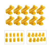 WheatThrive Underbody Shield Clips, Engine Undertray Fasteners, 10pcs Yellow Plastic Retainers for Smart Fortwo 450 451