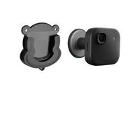 WheatThrive Wall Mount Bracket for Blink Outdoor 4 Mini 2, No Drill Camera Holder with Cable Management, Secure Adhesive & Screw Fixing Kit for Home Security, Black, 3-Pack