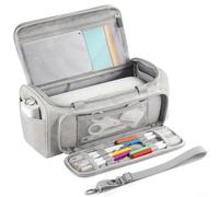 WheatThrive Waterproof Carrying Case, Accessories Storage Case, Carrying Case for Cricut Joy Xtra, Dustproof Scratch-Resistant, 35X16*X15cm(Gray)