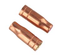 WheatThrive Welding Nozzle, MIG Nozzle, Gas Cup, for Type 14/15/15AK Torches, Copper Ceramic, Tool-Free Install, 2 Pack