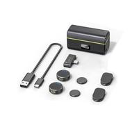 WheatThrive Wireless Microphone, Lavalier Mic for Insta360 X5, Go Ultra, Plug-Play, Portable, 2 Mics, Vlogging