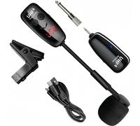 WheatThrive Wireless UHF Microphone for Brass Instruments with Rotatable Clip and Long Transmission Range (Single channel)