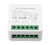 WheatThrive Zigbee Smart Switch, 16A Relay Module, 2-Way Control, Timer Function, for Tuya Smart Life App, Alexa Voice Control, Mini Size