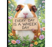 Wheek Day Guinea Pig Notebook - Cute Cartoon Guinea Pig Lined Journal - 110 Pages, Gift for Guinea Pig Lovers, Funny