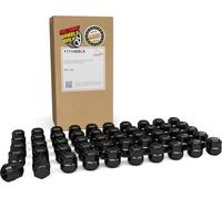 Wheel Accessories Parts 100 Pcs M14x1.5 14x1.5 Thread OEM Style Lug Nuts 1.10" Long Black 7/8" 22mm Hex Fits Acura Integra MDX RLX ｜ Honda Odyssey Passport Pilot Civic 90304-T6Z-A01 ｜ 611-347