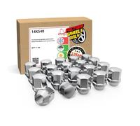 Wheel Accessories Parts 20 Pcs M14x1.5 14x1.5 OEM Style Lug Nuts 6509873AA | 611-331 | 6509-873AA 1.40" Long Chrome 7/8" Hex Fits Chevy 2010+ Camaro | Dodge 2006+ Charger | 2008+ Challenger