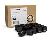 Wheel Accessories Parts 20 Pcs M14x1.5 14x1.5 Thread OE Bulge Acorn Lug Nuts 1.0" Long Black 13/16" 21mm Hex Fits Ford Mustang Mustang Fusion Explorer Maverick ｜ Tesla S 3 X Y