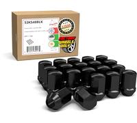 Wheel Accessories Parts 20 Pcs M14x1.5 14x1.5 Thread OEM Factory Style Lug Nuts 1.65" Long Black 7/8" 22mm Hex Fits Jeep Wrangler Gladiator ｜ RAM 1500 1500 Classic 6509422AA ｜ 611-330