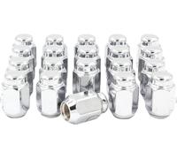 Wheel Accessories Parts 20 Pieces Vintage 13/16 21mm Hex Acorn Lug Nut 1/2 Left Hand LH Thread 1.38 35mm Length 2 Piece Chrome Fits Many Vintage Dodge Vehicles