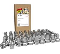 Wheel Accessories Parts 40 Pcs M14x1.5 14x1.5 Thread OEM Style Lug Nuts 1.91" Long Chrome 13/16" 21mm Hex Hex Fits Ford F-250 F-350 F-450 F-550 Super Duty HCPZ-1012-B ｜ 611-930