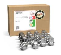 Wheel Accessories Parts Set of 16 ATV UTV Bulge Acorn Lug Nut 17mm Hex 1.10" (27.94mm) Long (Chrome, 3/8x24)