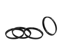 Wheel Accessories Parts Set of 4 Hub Centric Ring 106.10mm OD to 77.80mm Hub ID, Black Polycarbonate (Wheel Hub Ring, 4 Pack, 106.10 mm OD to 77.80 mm ID Wheel Centerbore, Polycarbonate)