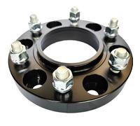 Wheel Adapters 2PCS 6x139.7 6x5.5" 3.67inch 93.1mmCB 12X1.5thread 20 Or 25mm 0.8or1" Thin Wheel Spacer Shim For Endeavour 2015(Black 20mm)