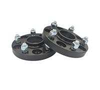 Wheel Adapters 2pcs Aluminum 5x108 5x4.25" 63.3mm CB 12x1.5 Thread 25mm 30mm Wheel Spacers Adapter For Tourneo For Connect 2008(Black 30mm)