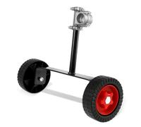 Wheel Adjustable Weed Trimmer Auxiliary 26mm-28mm Portable String Trimmer Wheel Adjustable Height Grass Cutter Stand Iron Bracket Wheel for Easy Grass Cutting