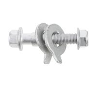 Wheel Alignment Repair Bolt 15mm Alloy Camber Adjusting Screw | Eccentric Hardware for Suspension Systems, Silver Finish, Improves Stability and Reduces Tread Wear
