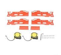 Wheel alignment tool kit built for precise tire adjustment, featuring secure groove tape holding and compatibility with various vehicle bolt patterns