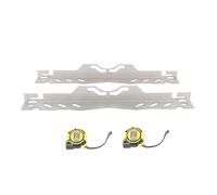 Wheel Alignment Tool Plate Stainless Steel with 2 Tape Measures, Heavy Duty Toe Alignment for SUV Sedan - Accurate Measurement, Anti Drop Groove, Easy One - Person Use