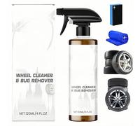 Wheel and Tire Cleaner Spray, Fast - Acting Formula, Restores Shine & Cleans, Improves car washing efficiency, Easy to Use, Safe for All Wheels, 120ml (1PCS)