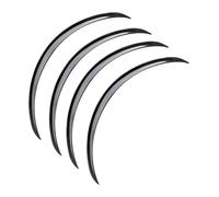 Wheel Arch Moulding 2X 73cm Universal Car Fender Flares Extra Wheel Arches Cover Protector Trim Lips Mudguards(4pcs)