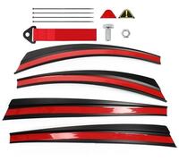 Wheel Arch Trim, Car Wheel Fende 4Pcs/Set Car Mudguard Fender Flares Wheel Eyebrow Fit Use For Tesla Model Y 2020 2021 2022 2023 Front&Rear Splash Guard Glossy Black(4PCS with rope)