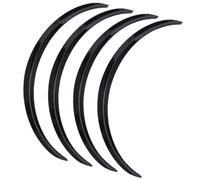 Wheel Arch Trim Moulding Wheel Eyebrow Mudguard Fender Flares Mudflaps With Stickers 29'' 73cm Auto Side Extension Protection For B&MW 1 3 4 5 7 Series X1 X3 X4 X5 X6(Glossy Black)