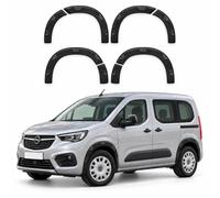 Wheel Arch Trims for Vauxhall Combo 2018 on, 8 Piece Fender Flares Set | Matte Black ABS Wheel Arch Extensions, UV Resistant, Pre-Applied Adhesive Tape, No Drilling, Front and Rear Set