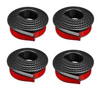 Wheel Arches Car Wheel Flares Stick Universal Protection Rubber Arch Protector Fender 1.5M Anti-collision Strips(4pcs Carbon Fiber)