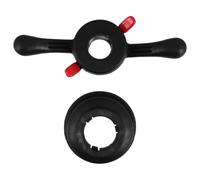 Wheel Balancer Quick Release Wing Nut 40x4mm Carbon Steel | Tire Mounting and Balancing, Black Plastic Component, Suits Motorcycle Wheels and Workshop Use