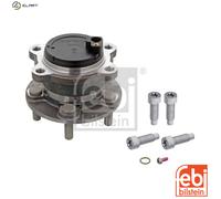 febi bilstein 102787 Wheel Bearing Kit with wheel hub, ABS sensor ring and additional parts, pack of one