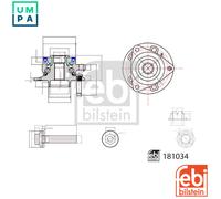 FEBI BILSTEIN 181034 Wheel bearing kit