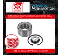 Febi Bilstein Wheel Bearing Kit 19213 with Axle Nut and Circlip, Pack of 1