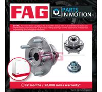 Wheel Bearing Kit fits HYUNDAI KONA 1.6D Rear 2018 on D4FE FAG 51750F2000 New