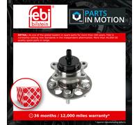 Wheel Bearing Kit fits LEXUS CT200H 1.8 Rear 2011 on 2ZR-FXE 4245076010 Febi New