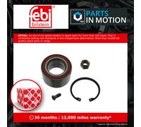 febi bilstein 05847 Wheel Bearing Kit with fastening screw, nut and circlip, pack of one