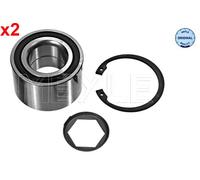 Wheel Bearing Kit Rear Axle x2 MEYLE Fits OPEL Calibra A Omega 86-03 1604292