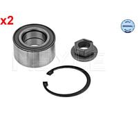 Wheel Bearing Kit x2 MEYLE Fits FORD Fiesta V Focus Fusion MAZDA 2 98-12 1201569