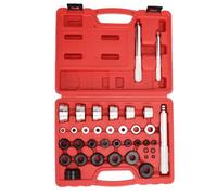 Wheel Bearing Press Kit, Bearing Packer 33pcs Master Bushing Driver Set Metric and Standard SAE Seal Removal Installer Driver Kit Press Car Garage Tool