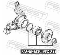 Wheel bearing Rear Axle DAC42770039-KIT FEBEST for DACIA DUSTER DUSTER SUV Van