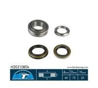 Wheel bearing Rear Axle H20310BTA BTA for KIA HYUNDAI SSANGYONG