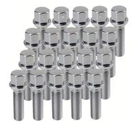 Wheel Bolt Compatible With Benz For S-Class W220 1998 1999 2000 2001 2002 2003 2004 2005 20pcs Car Full Steel Alloy Wheel Lug Nuts OEM：2204010270