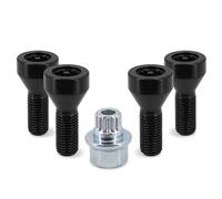 Wheel Bolt Compatible With Mini For Cooper Wheel Lock Set Lug Nuts Bolts With Key M12 X 1.5 Alloy Lug Stud Screw 36136786419
