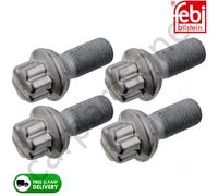 Wheel Bolt M14x1.5 x 51mm For Mercedes C E S Class SLK 0009903507 Febi 46658 x4