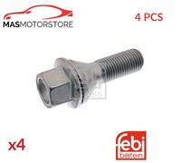 FEBI BILSTEIN Wheel Bolt 46654 M14 x 1,5 Conical Seat F 27 10.9 for light alloy rims, for steel rims 19 Zink flake coated Steel Male Hex